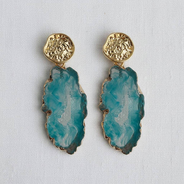 Blue Lake  Dangle Earrings