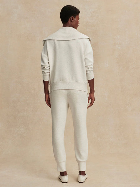 Varley The Slim Cuff Pant 25" in Ivory Marl