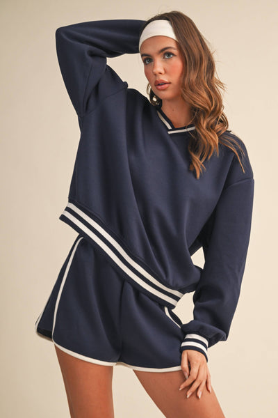 Serving up Looks Set in Blue