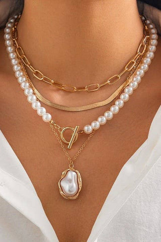 Pearl Multi-Layer Necklace