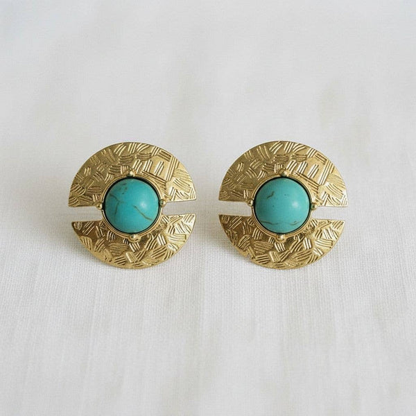 Vintage-Style Turquoise Earrings