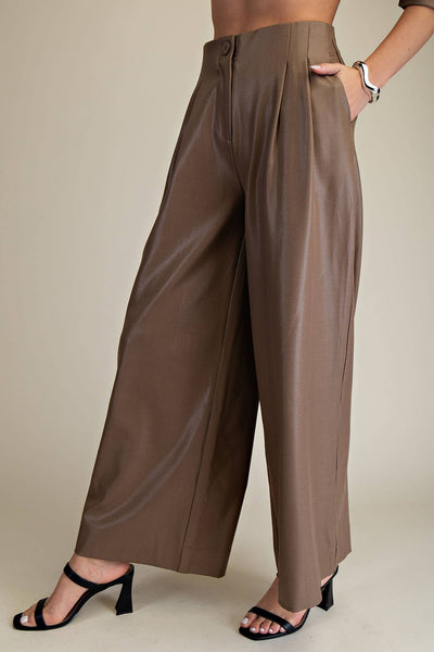 High Waist Taupe Pants