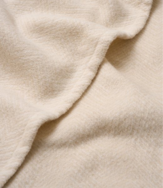 Bayside Herringbone Shawl - Shell