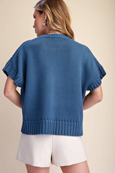 Blue Crewneck Sweater