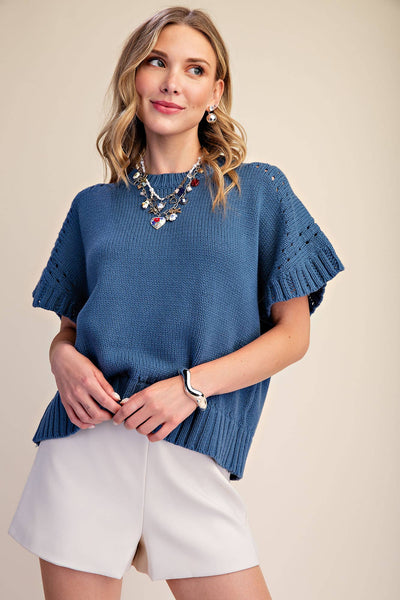 Blue Crewneck Sweater