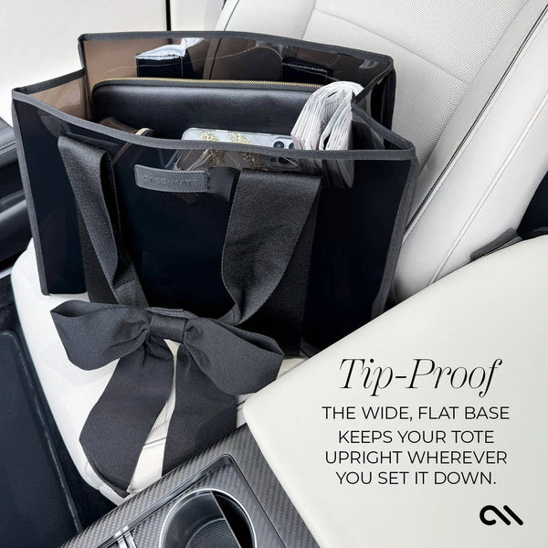 Case-Mate - Special Edition Bow Midnight Black Jelly Tote w/ Phone Pouch