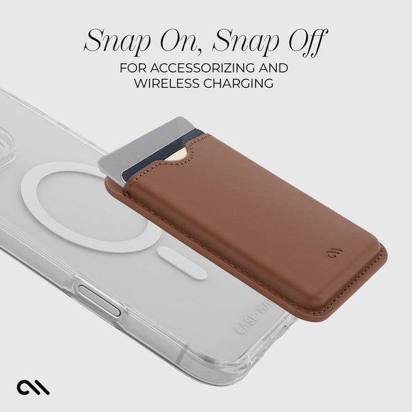 Case-Mate - MagSafe Card Holder : Cognac