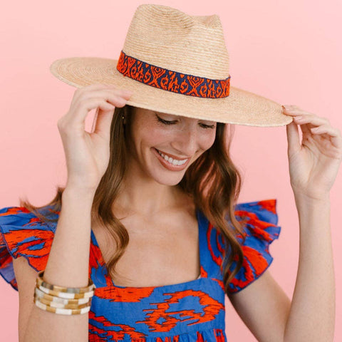 Sunshine Tienda - Zicatela Ikat Palm Hat