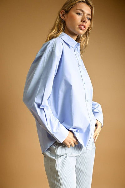 Draper Blue Button Down