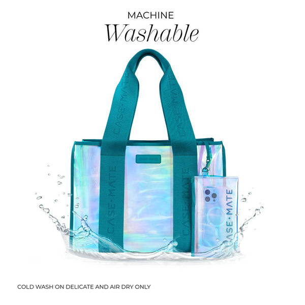 Case-Mate Soap Bubble Jelly Tote Shoulder Bag - Emerald Blue