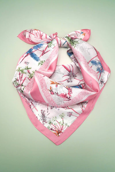 Dragonfly Floral Scarf