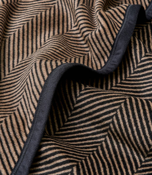 ChappyWrap - Harborview Herringbone Black Walnut Blanket: Original