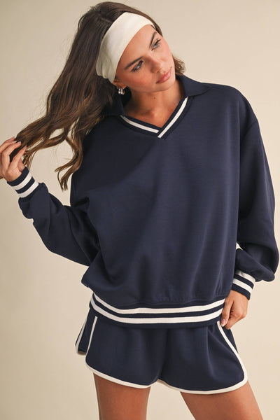 Serving up Looks Set in Blue