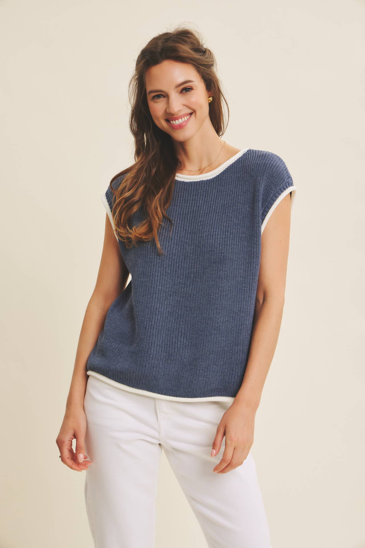Nile Blue Sweater Vest