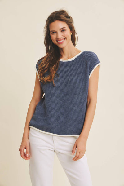 Nile Blue Sweater Vest