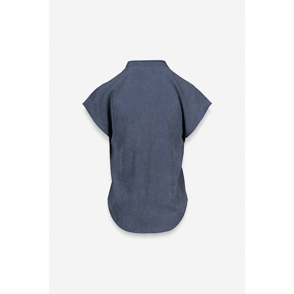 Deep Blue Silky Top