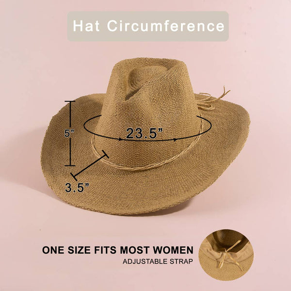 Braided Cord Band Cowboy Hat KA