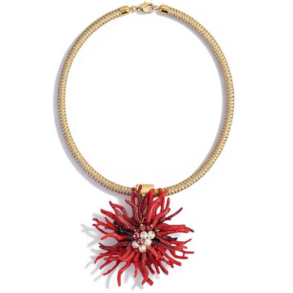 Wynn Coral Necklace Red