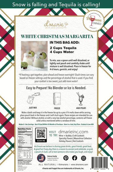 White Christmas Margarita - Ready-To-Freeze Cocktail