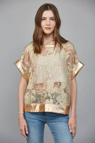 Abstract Metallic Tee