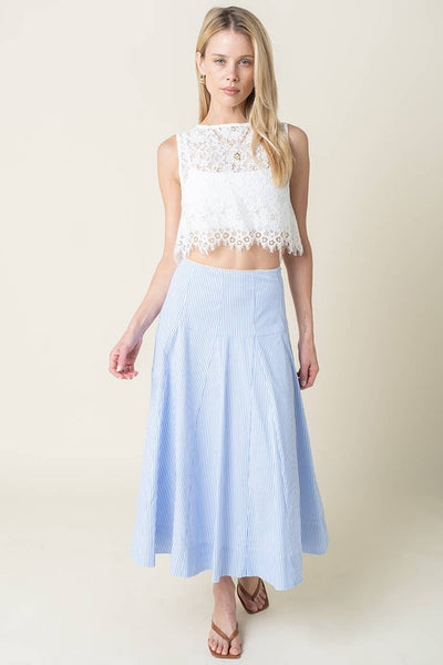 Noa Flowy Stripe Maxi Skirt