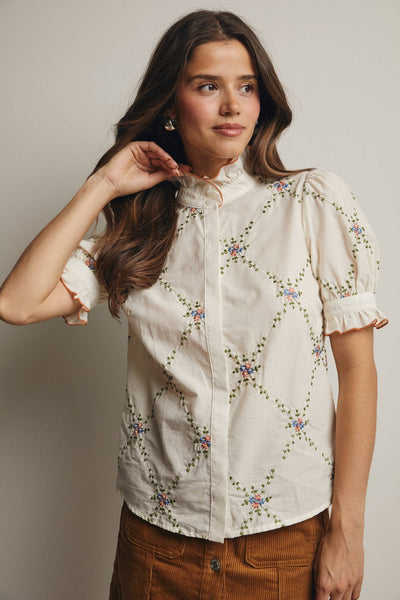 Savannah Embroidered Blouse