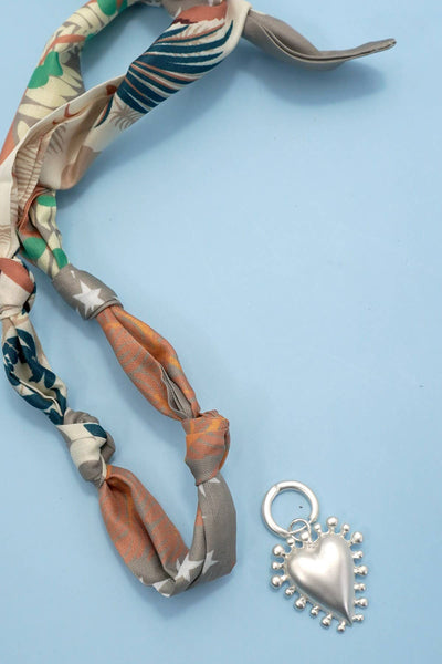 Round Top Scarf Necklace
