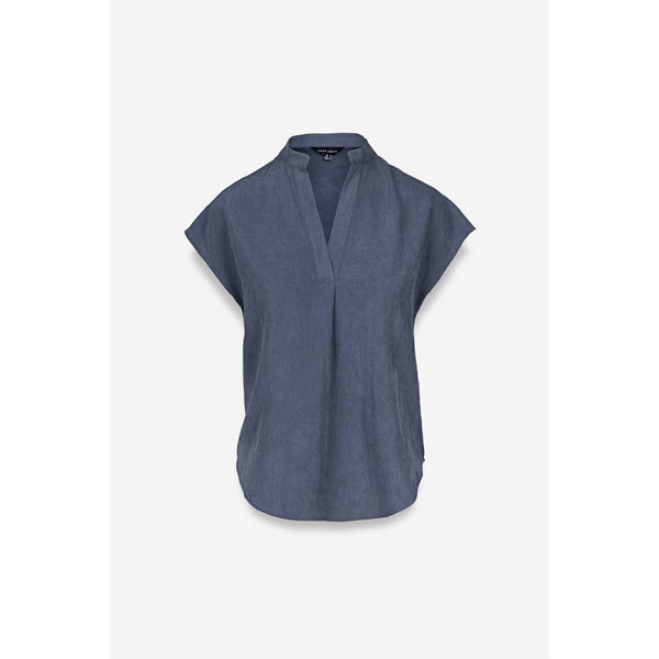 Deep Blue Silky Top