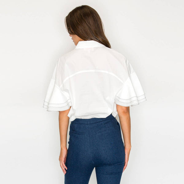 Atelier Ruffle Sleeve Top Arriving January 30th