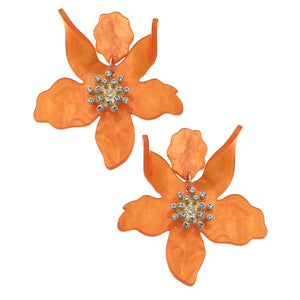 Chloe Earrings in Orange
