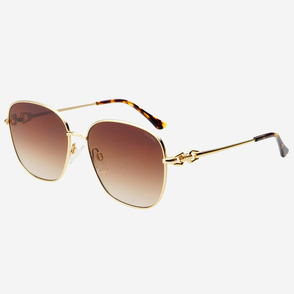 Lea Sunglasses : Gold /Brown