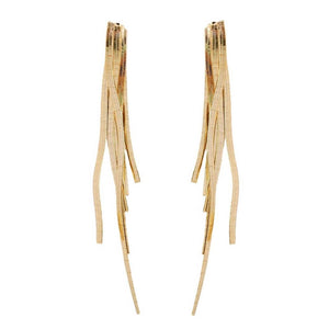 Skinny Cascading Tassel Earrings
