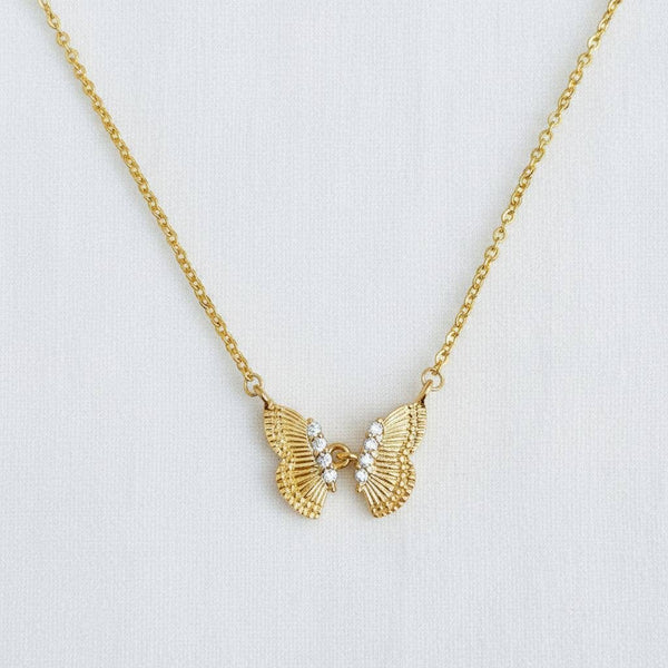 18K Gold Plated Butterfly Necklace