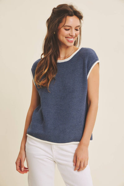 Nile Blue Sweater Vest
