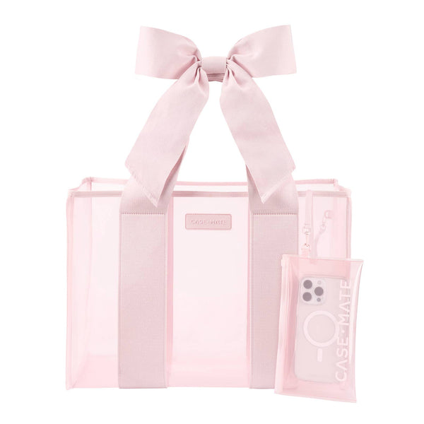 Case-Mate - Special Edition Bow Jelly Tote With Phone Pouch