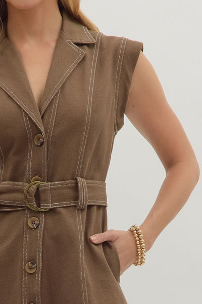 Brown Mini Dress
