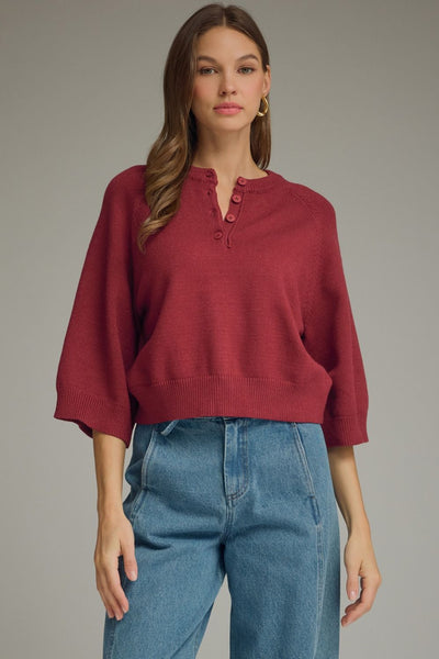 Cranberry Henley