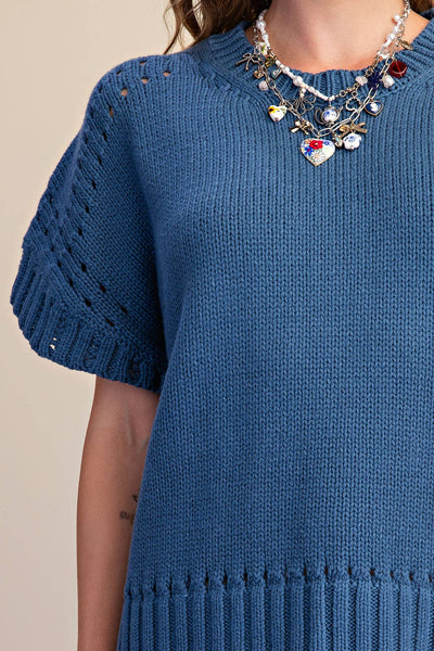Blue Crewneck Sweater