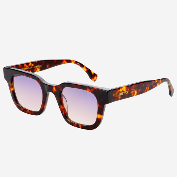 FREYRS Atlas Acetate Sunglasses: Dark Tortoise / Pink