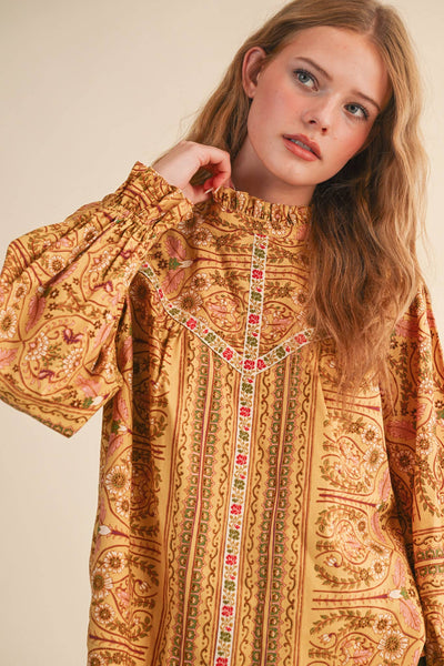 Marla Floral Trim Top