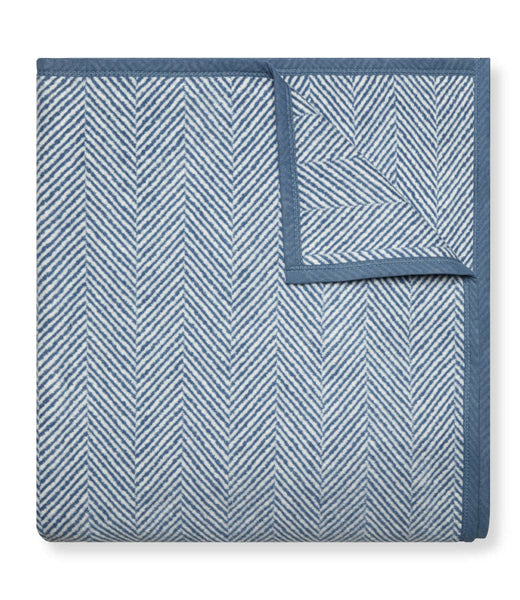 ChappyWrap - Harborview Herringbone Cornflower Blanket: Original