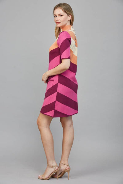 Diagonal Stripe Dress