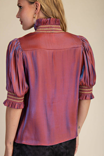Miriam Blouse in Rust
