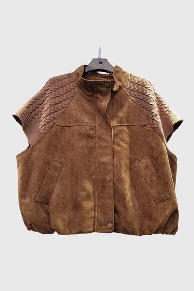 McCoy Cognac Suede Vest Arriving Thursday