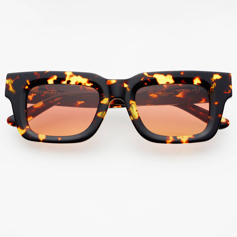 Thomas Rectangular Sunglasses  : Tortoise / Pink