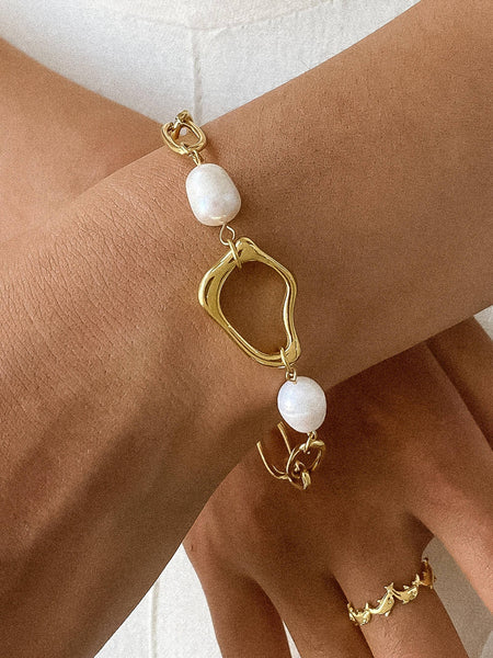 Katia Non-Tarnish Classic Pearl Chain Bracelet