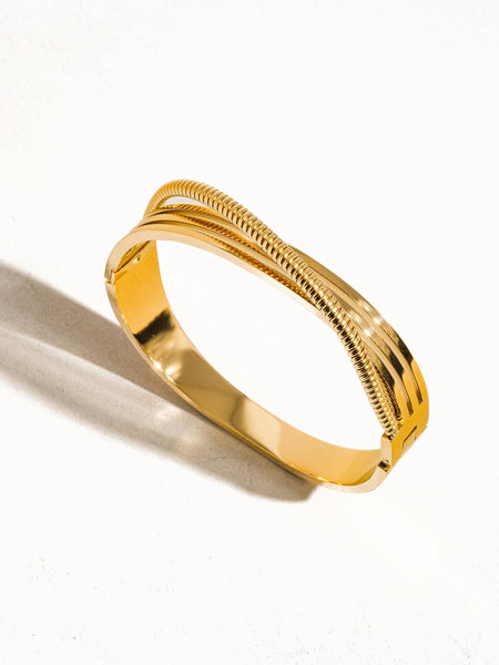 Yuna Non-Tarnish Chain Bangle Bracelet