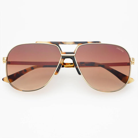 Logan Aviator Sunglasses: Tortoise / Brown