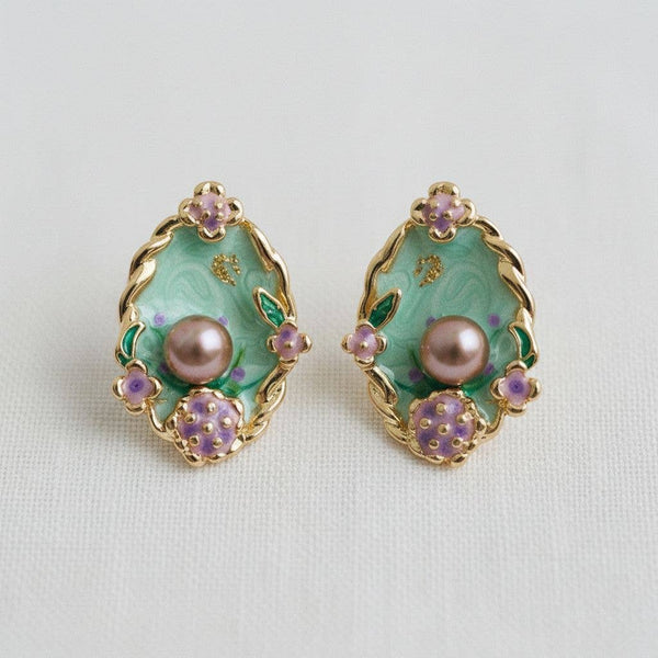 Elle Vintage Inspired Pearl Earrings
