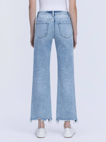 Infrequent Raw Hem Jeans